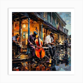 New Orleans Street Musicians 4 Art Print