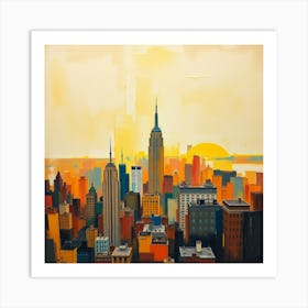 New York City Skyline 2 Art Print