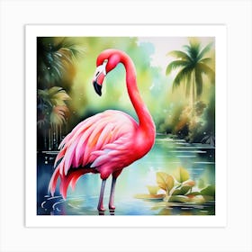 Flamingo 1 Art Print