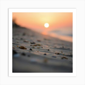 Sunset On The Beach 8 Art Print