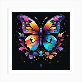 Butterfly Painting 155 Art Print