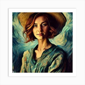 Portrait Of A Woman 1 Art Print