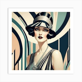 Deco Woman 17 Art Print