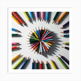 Colorful Pencils 2 Art Print