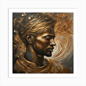 Golden Man Art Print