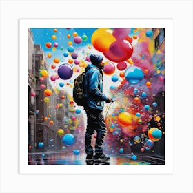 Balloons In The Sky Art Print