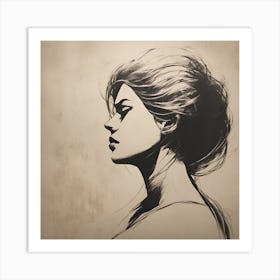 Portrait Of A Woman 1 Art Print