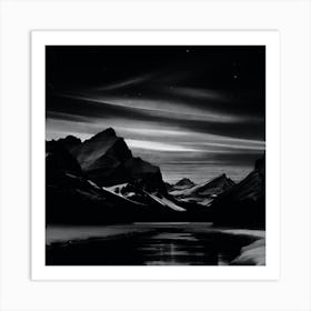 Night In The Mountains 5 Art Print