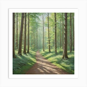 Path Through The Woods 4 Art Print