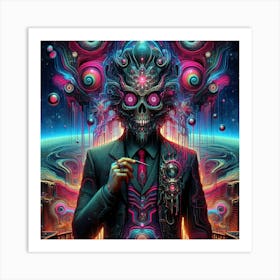 Psychedelic Man Art Print