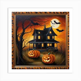 Halloween House Art Print