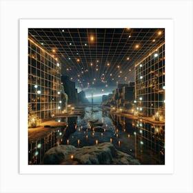 Room With Lights Art Print