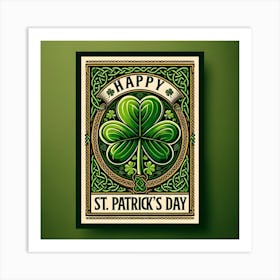 St Patrick'S Day Card Art Print