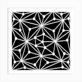 Abstract pattern Gray Art Print