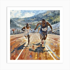 Olympic Runners Art Print