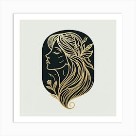 A woman's face 6 Art Print