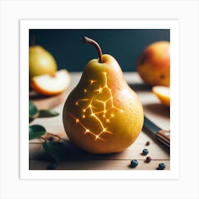 Constellation Pear Art Print