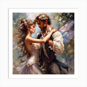 Fairy Couple Art Print