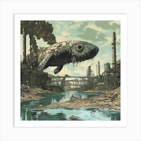 Fish In A City Art Print