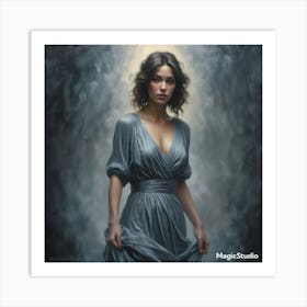 Woman In A Dress Art Print