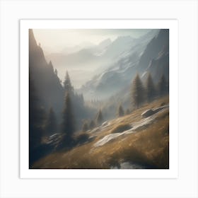 Mountain Landscape 28 Art Print