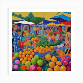 Fruit Market Art Print