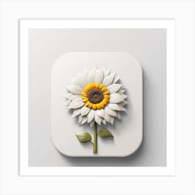 Sunflower Icon Art Print