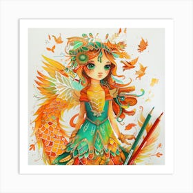 Autumn Faerie Art Print