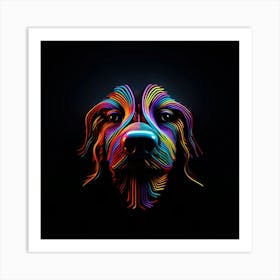 Rainbow Dog 4 Art Print