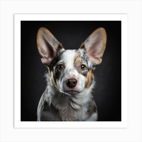 Portrait Of A Corgi Art Print