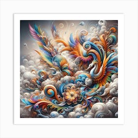 Psychedelic Painting 16 Art Print