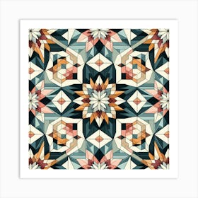 Abstract Geometric Pattern 56 Art Print