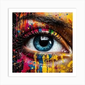 Colorful Eye Art Print