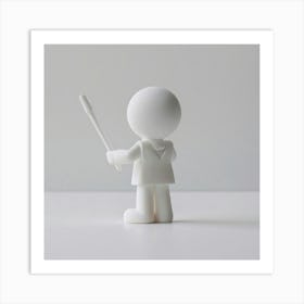 Man Holding A Stick Art Print