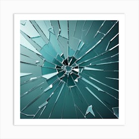 Shattered Glass 4 Art Print