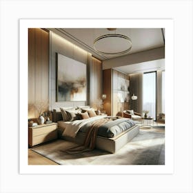 Modern Bedroom Art Print