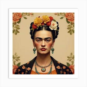 Default Default Vintage Frida Kahlo For Defferent Seasons Aest 0 Art Print