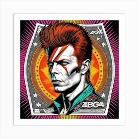 David Bowie Ziggy Stardust Fantasy Poster 1 Art Print