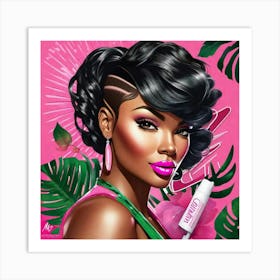 Sexy Black Woman 2 Art Print