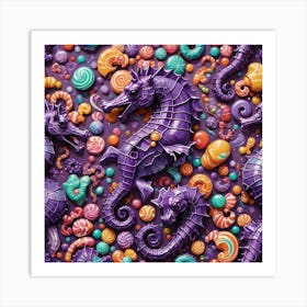 Seahorses 16 Art Print