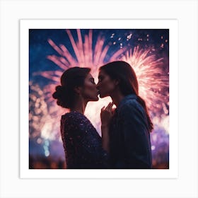 WLW with Fireworks Art Print