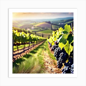 Vineyards In Tuscany 4 Art Print