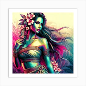 Exotic Beauty Artwork 44 Art Print