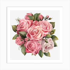 Bouquet Of Roses 22 Art Print