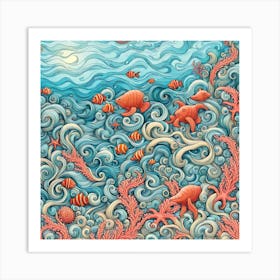 Coral Reef 1 Art Print