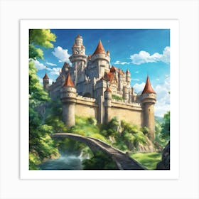 Castle On A Hill 3 Art Print