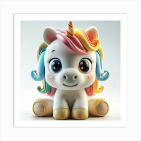 Pearly Unicorn Art Print