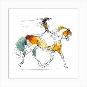 Creative Horse Visual 8 Art Print