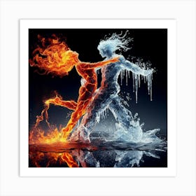 Fire And Ice Art Print