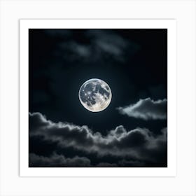 Full Moon  Art Print